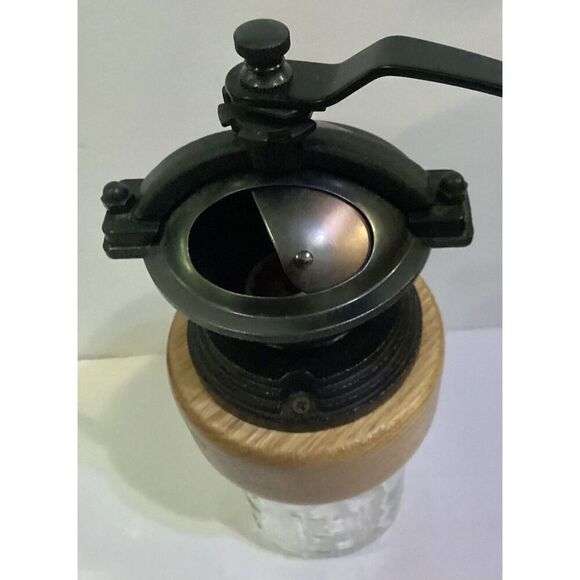 Vintage Style Canning Jar Coffee Grinder Country Farmhouse Decor Kitchen - Picture 2 of 9